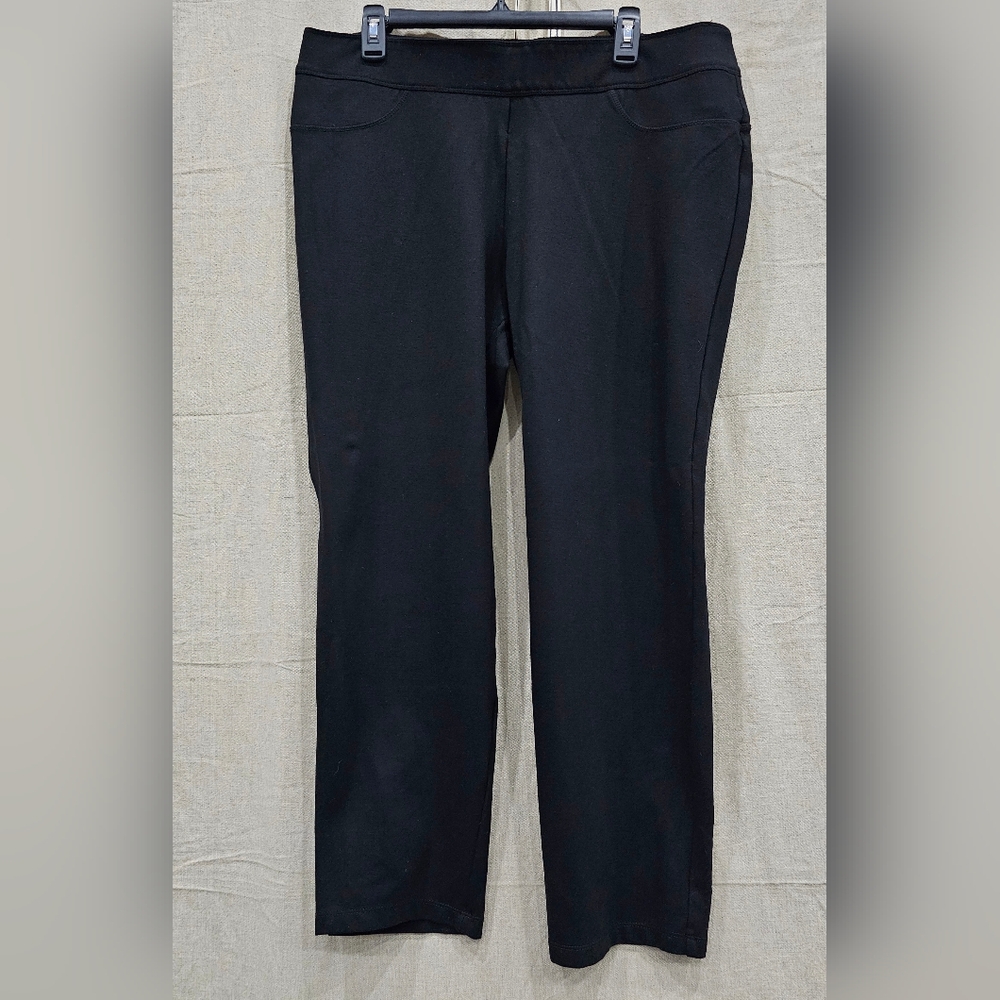 Luxe Slims Womens Black Skinny Jambe Mince Pants Sz XL 18/20